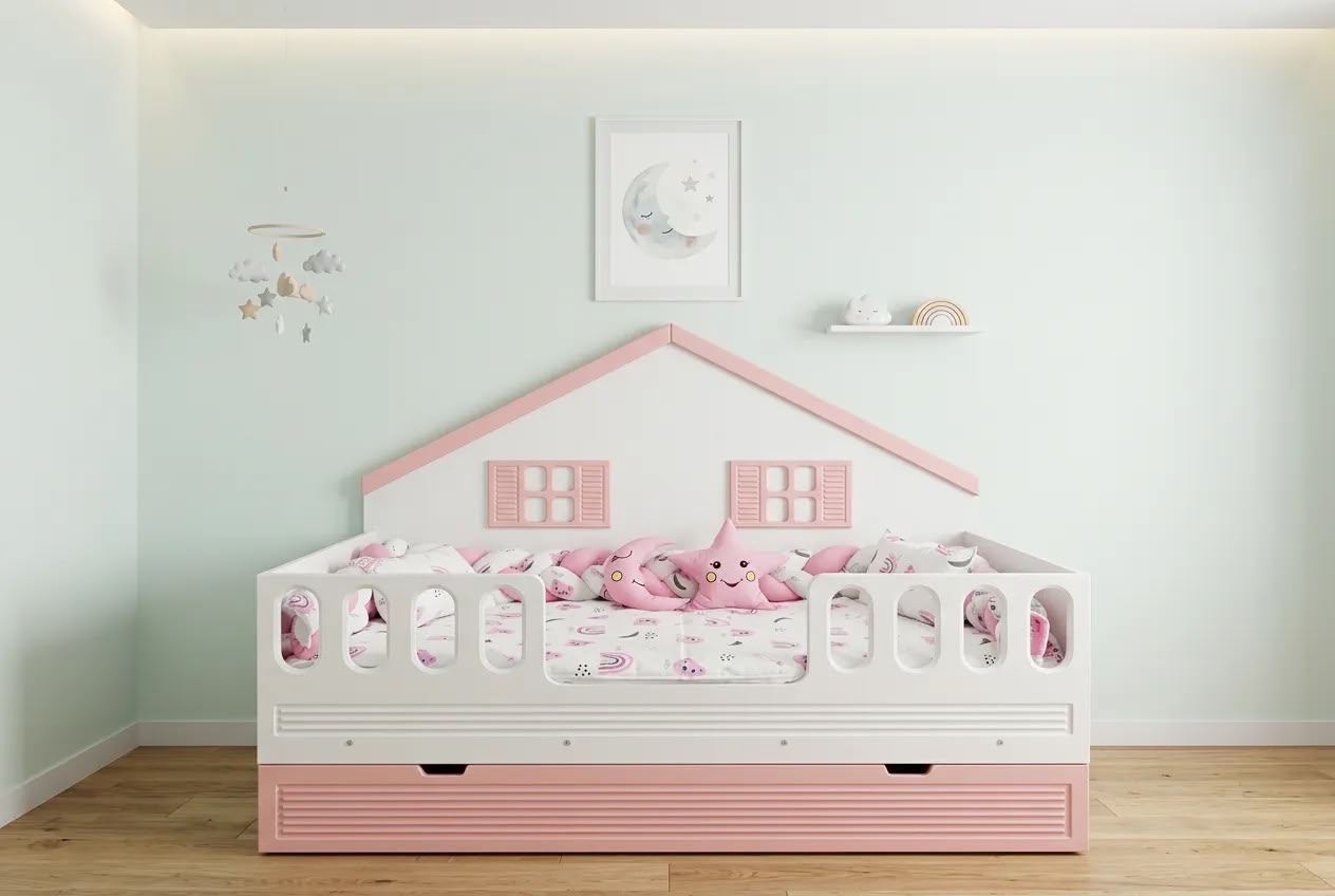 Montessori Pembe Karyola