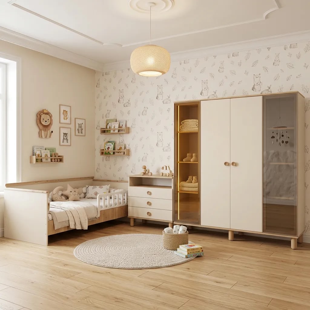 Vizyon Sedir Çocuk Odası (4 Kapılı 2 Camlı)
